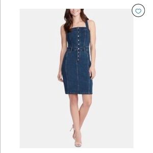 William Rast Juniors Women's Blue Serena Bib style Denim Jean Dress size XS